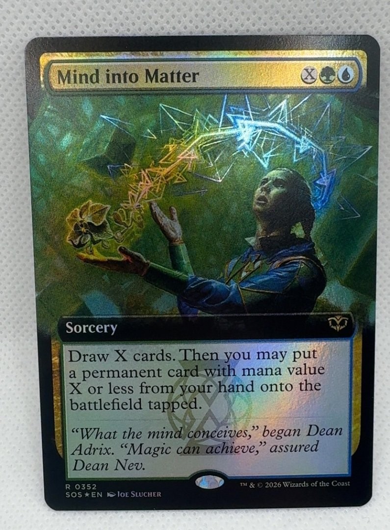 Mind into Matter Extended Art 352 Secrets of Strixhaven Foil Extended Art R N...