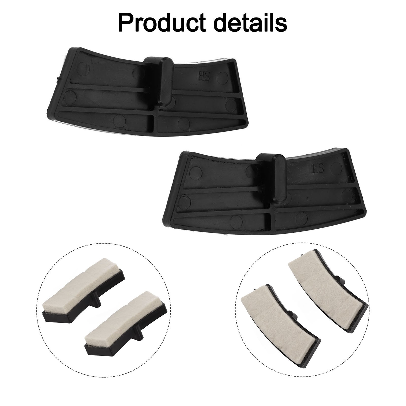 Replacement Brake Pads for Exercise Bikes High Resistance & Noise Reduction