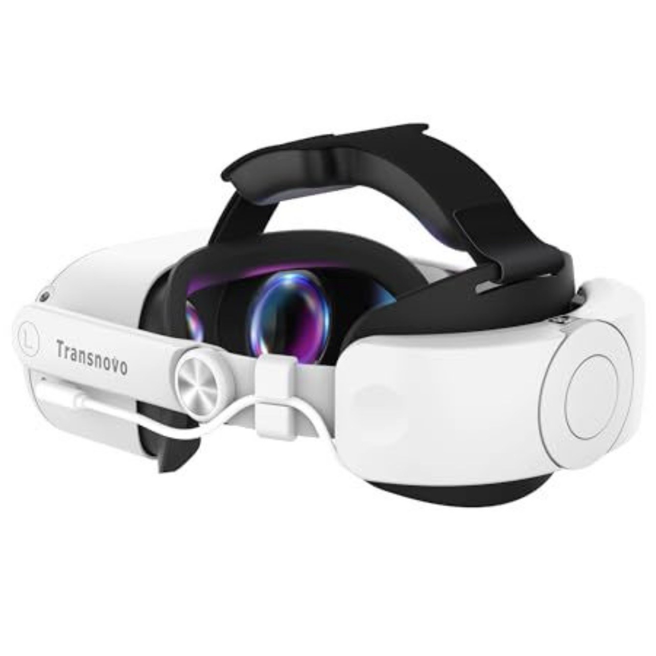 Transnovo VR One-Button Retractable Battery Head Strap 6000mAh META QUEST 2
