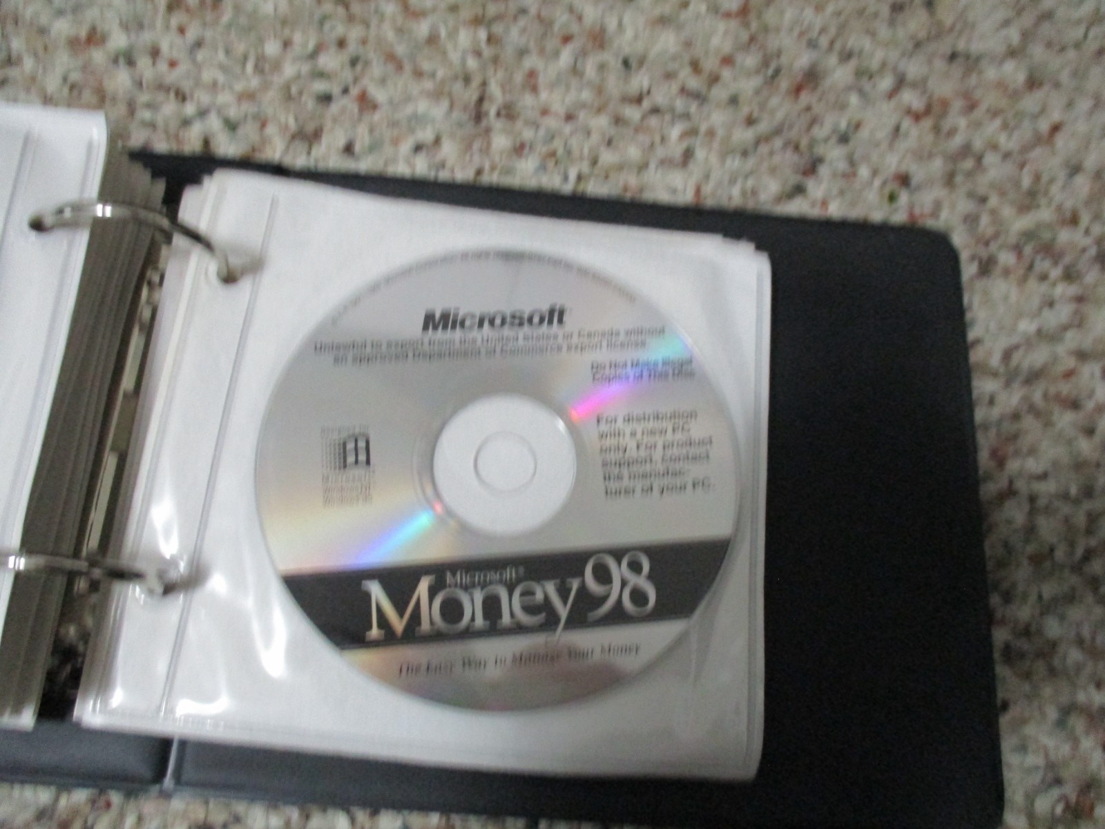 Gateway Software Storage Binder, games, utilities, system restore disk with key