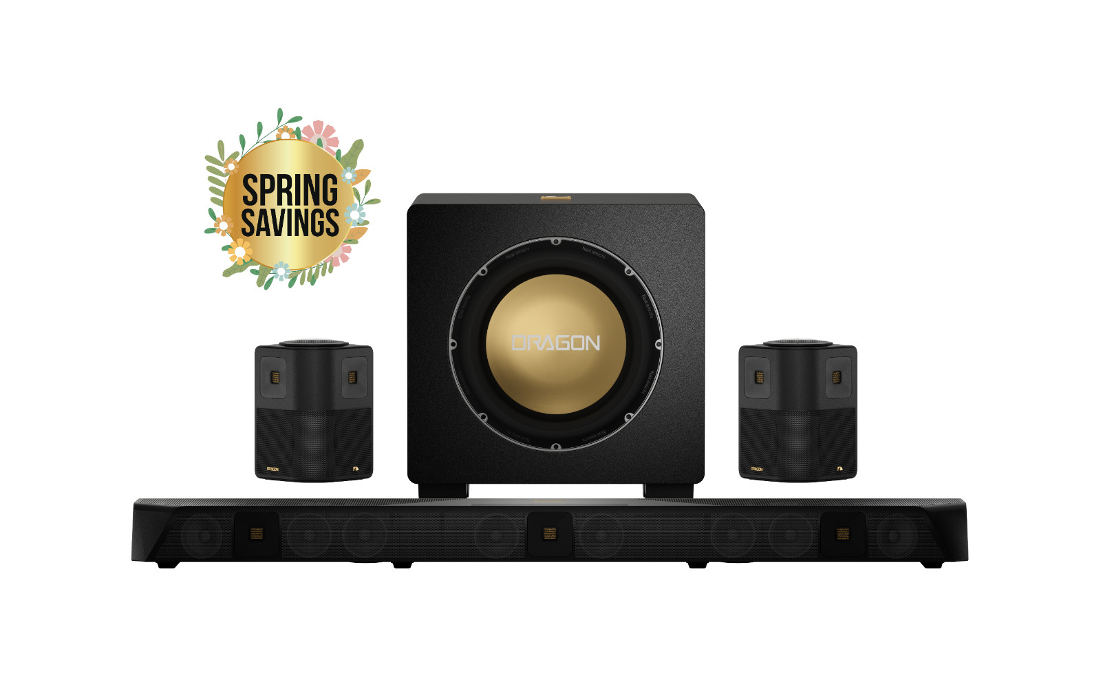 Nakamichi Dragon 11.1.6 with Single 12" Subwoofer, Dolby Atmos and DTS:X Pro