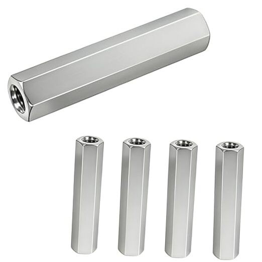 Pcs 30Stainless Steel hex Coupling Nuts M8 x 1.25-Pitch 60mm M8x1.25x60MM 4