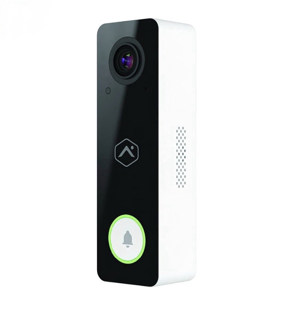 Alarm.com VDB750 Video Doorbell Used w/ Box & Mounting Plate WiFi Camera.