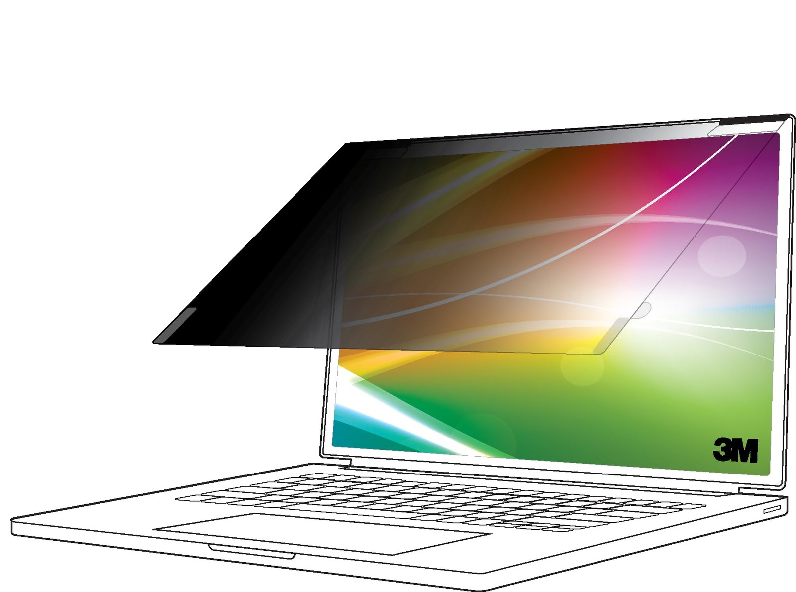 3M Bright Screen Privacy Filter for Apple MacBook Air 13 2018-20, 16:10, BPNAP00