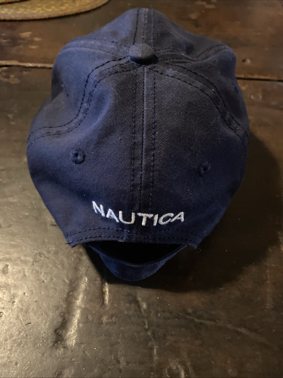 Nautical Navy Blue Unisex Baseball Cap Adjustable Back
