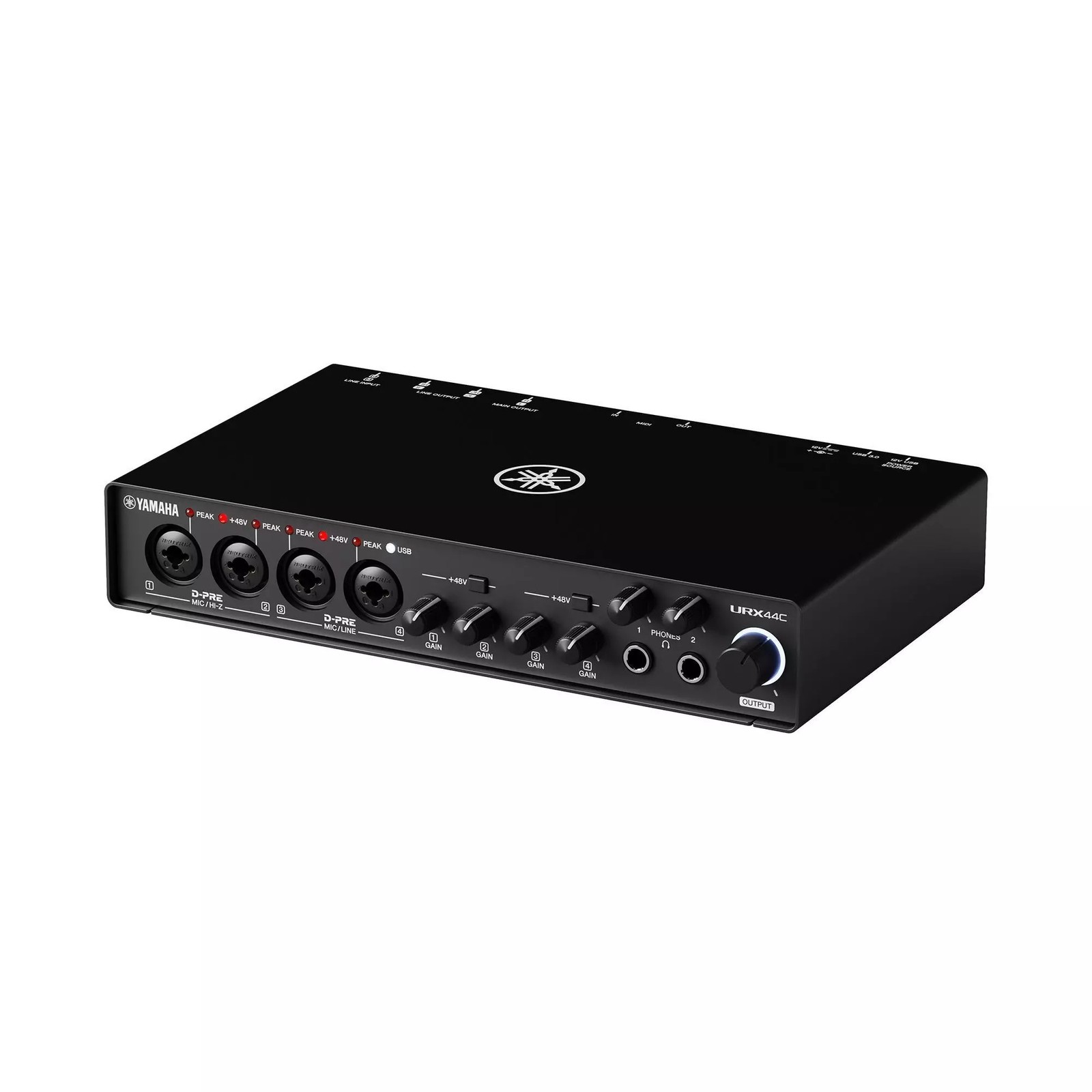 Yamaha URX44C 6x4 USB-C Audio Interface, Black
