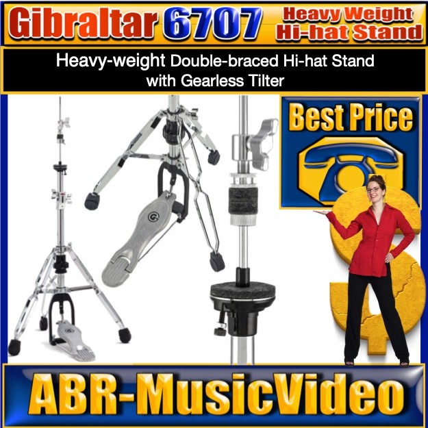 Gibraltar 6707 6000 Series Hi-hat Stand - Double Braced