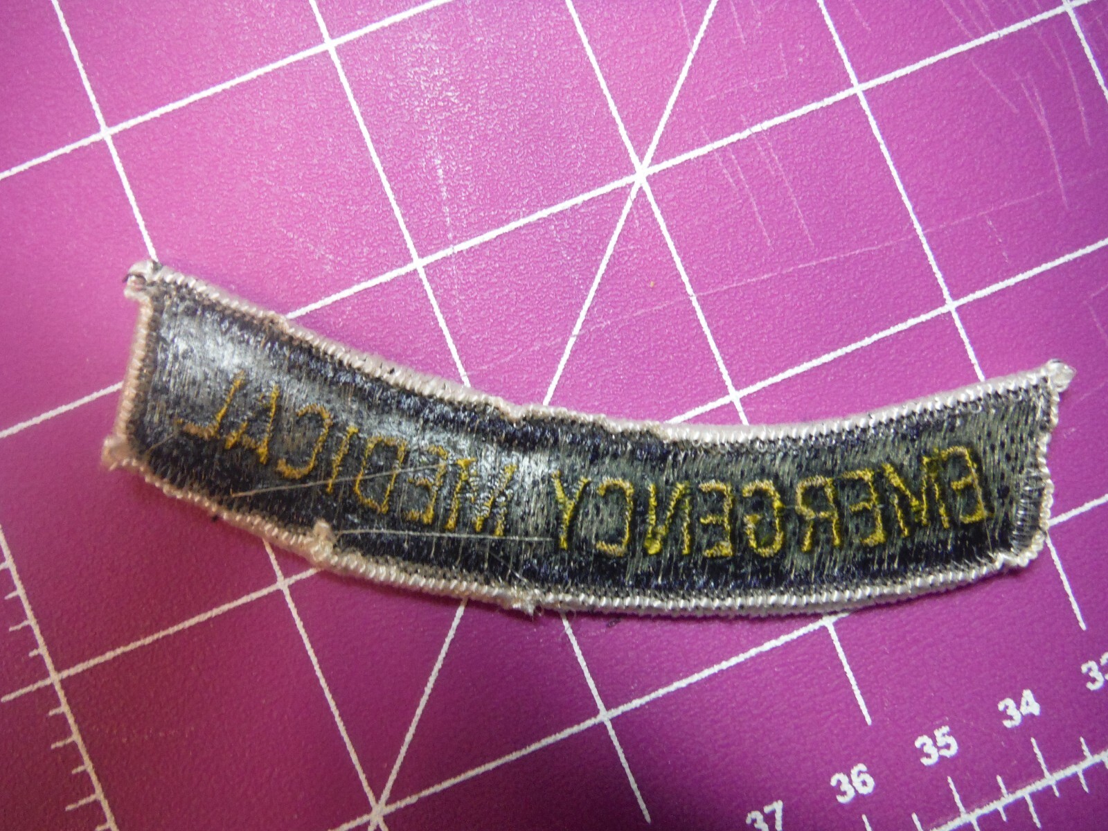Fire department "Emergency Medical" rocker patch