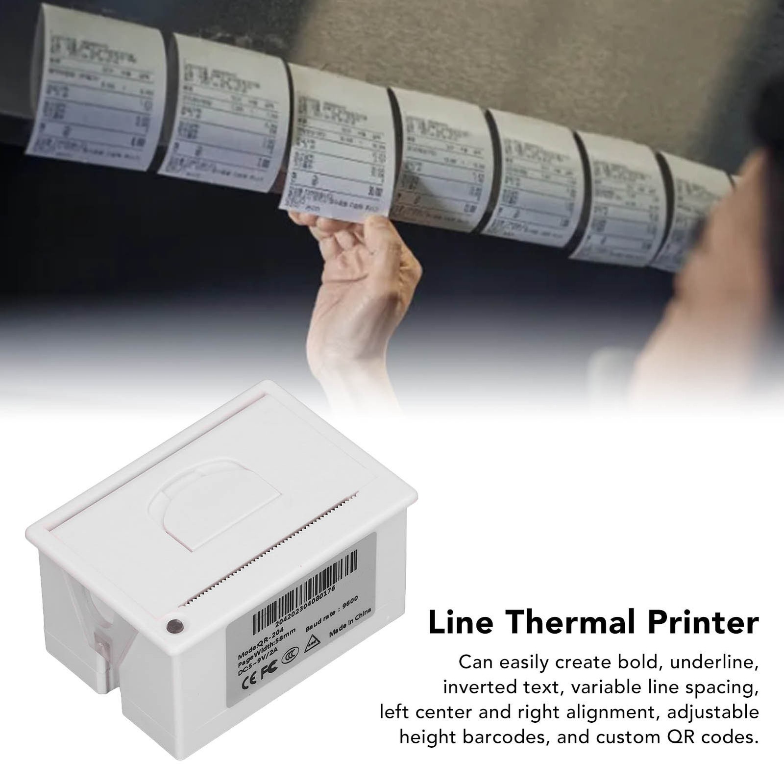 Embedded Thermal Receipt Printer 58mm Micro Thermal Receipt Printer Support USB