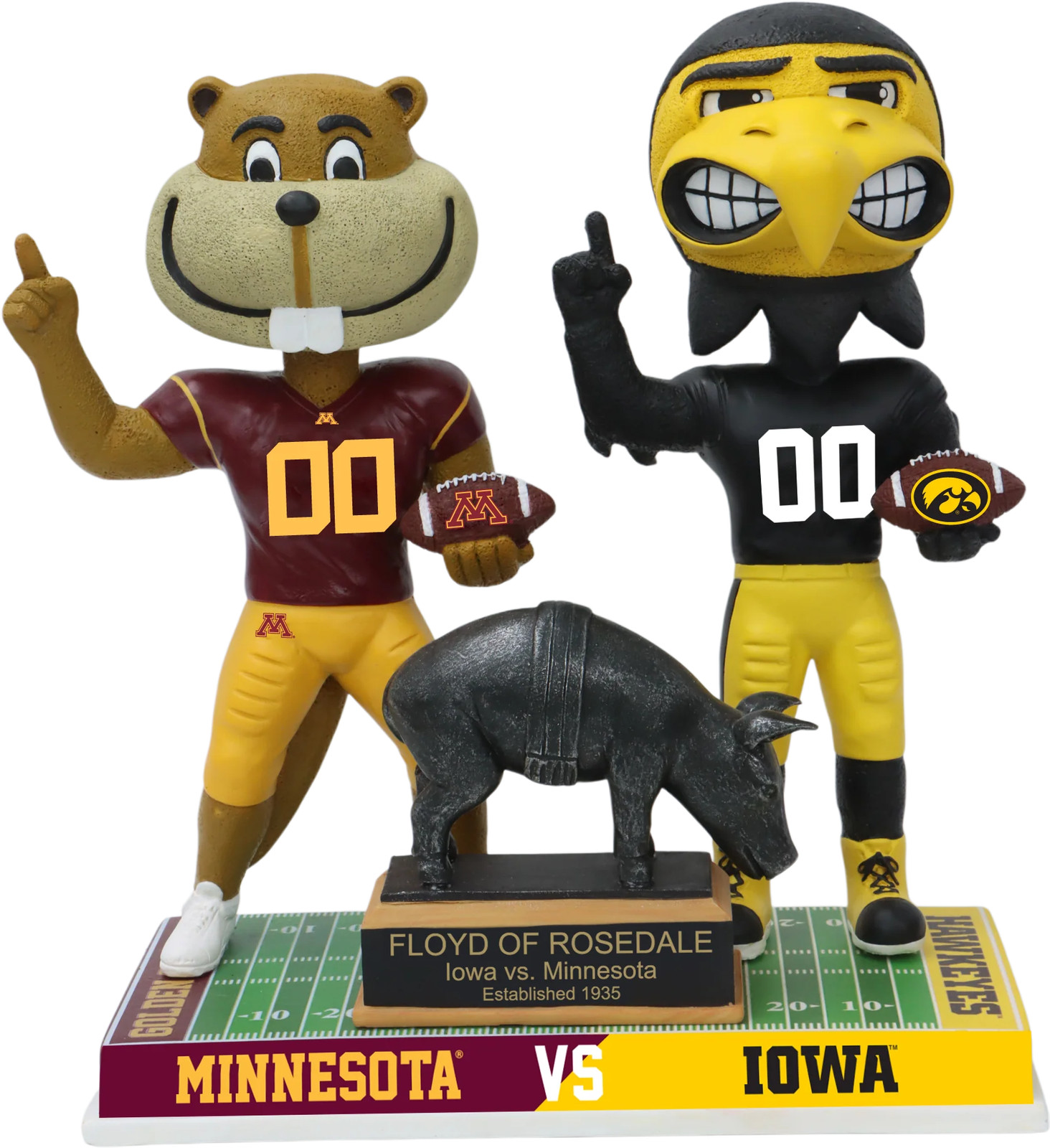 Minnesota Golden Gophers Iowa Hawkeyes Football Rivalry Bobblehead NCAA College