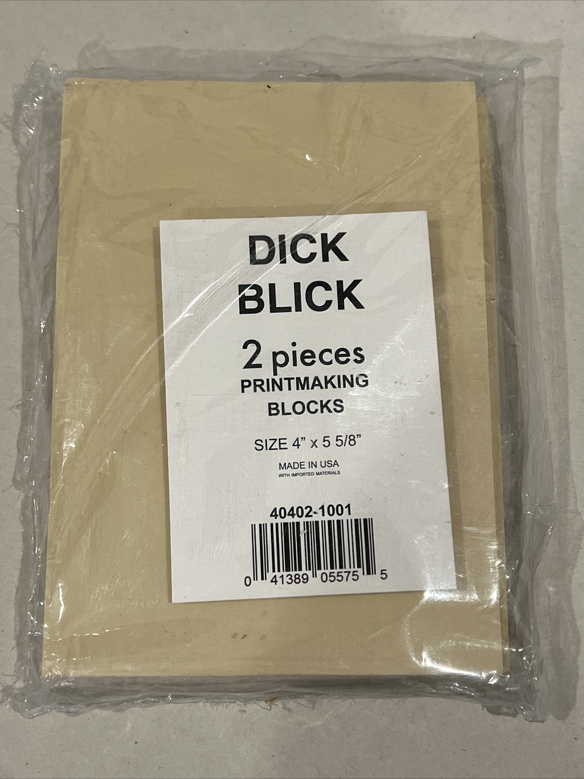 Dick Blick 2 Pcs. Block E-Z Cut Printing Blocks 40402-1001