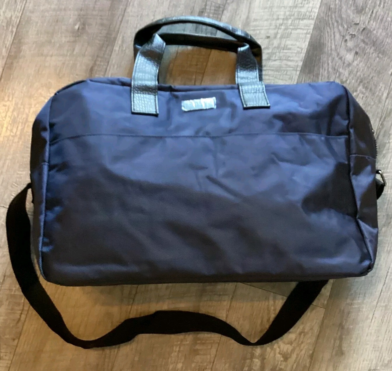 Jimmy Choo Duffle Bag In Navy With Shoulder Strap