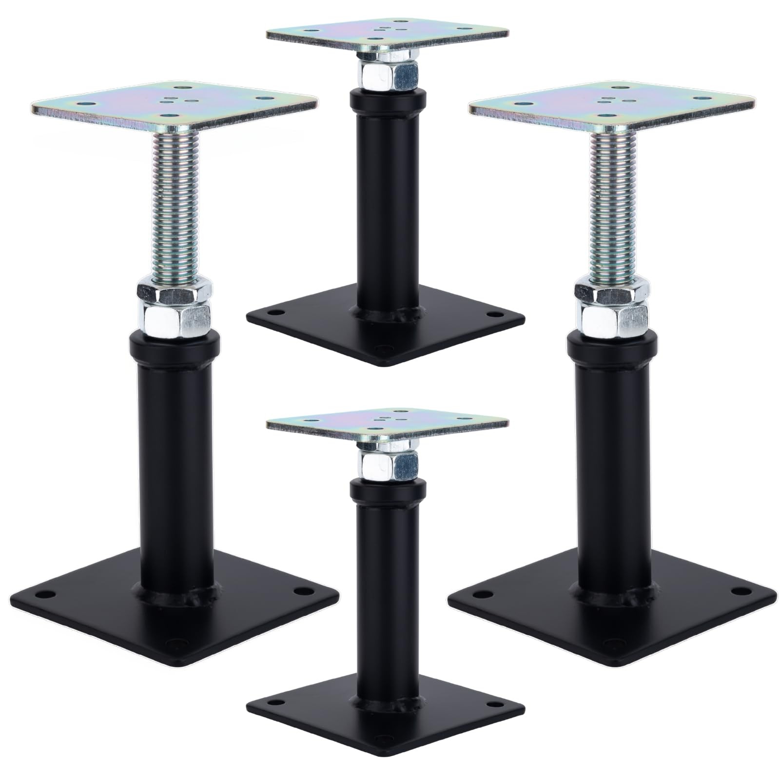 2 Pack Adjustable Floor Jack Post, 6’’9’’ Height Range, House Floor Jacks Pos...