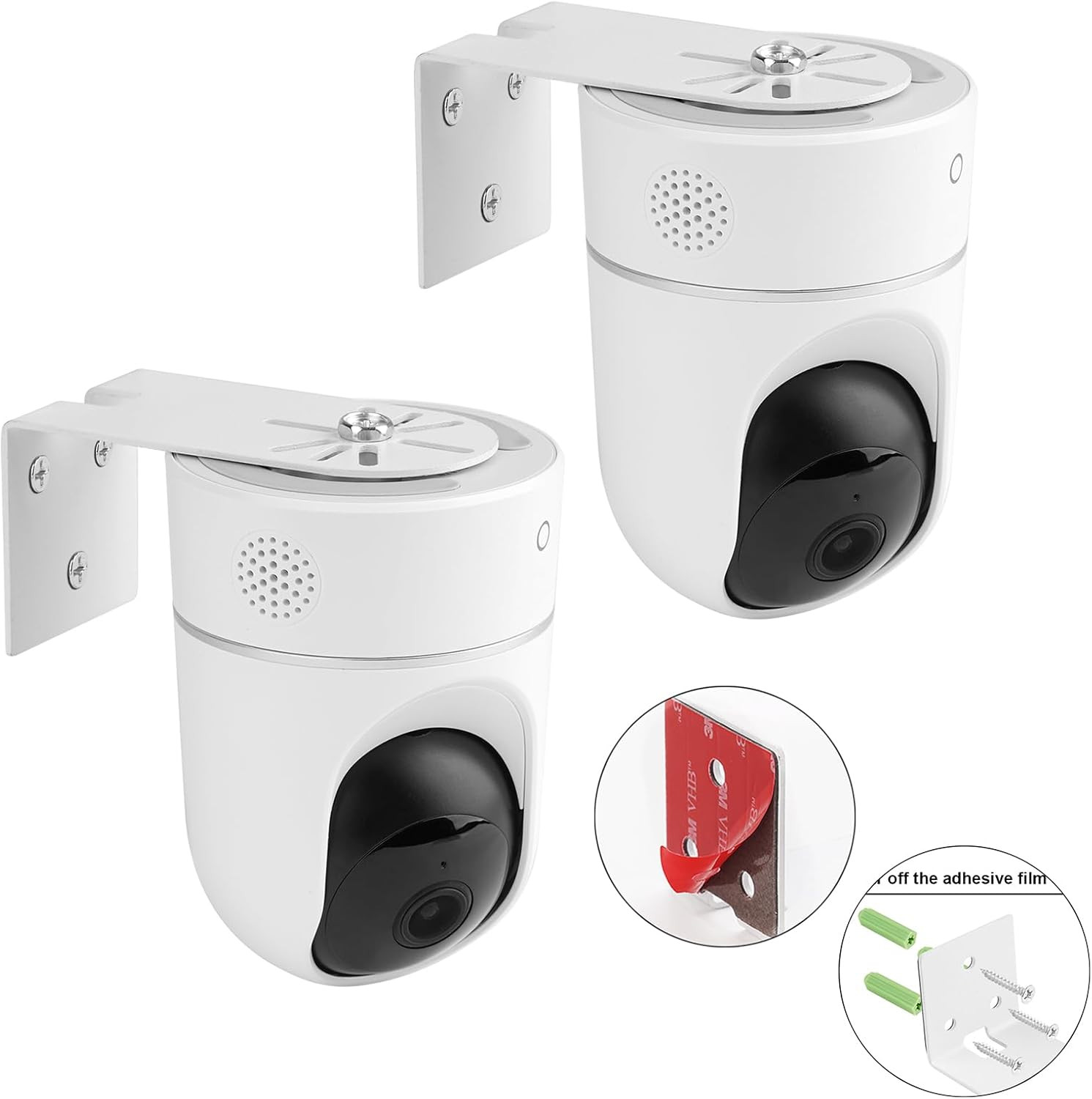 2Pack Adhesive Metal Wall Mount Compatible with Eufy Security Solo Indoor Cam E2
