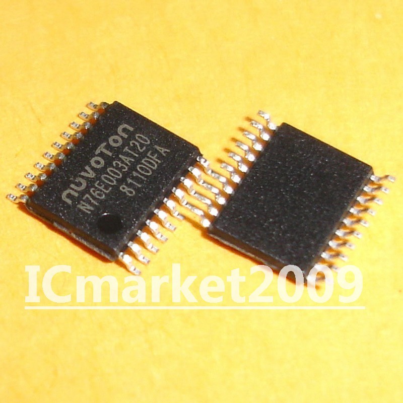 10 PCS N76E003AT20 TSSOP-20 N76E003 8-Bit 8051 Core Microcontroller MCU Chip IC