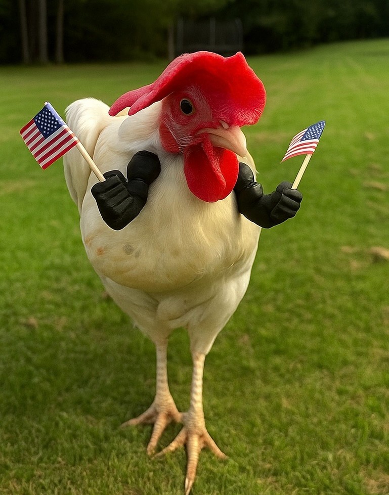 Labor Day/4th Of July Clucker Patriotic Arms