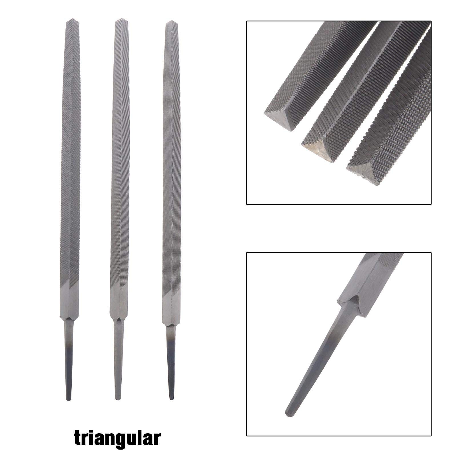 12Pcs Engineers Files 8Inch Assorted Kit, Bastard 2nd Cut Smooth Round Half R...