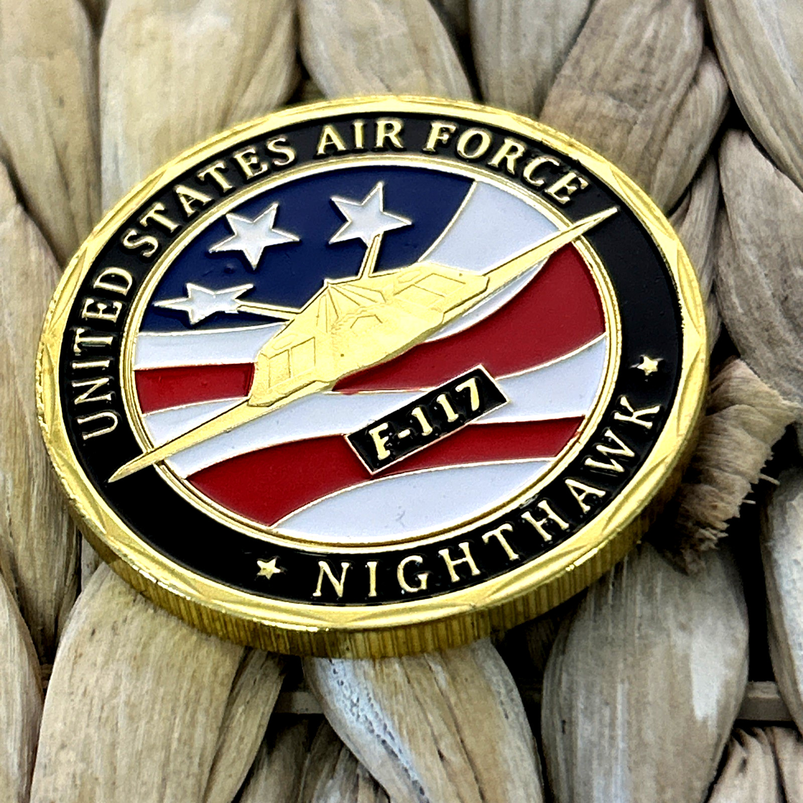 F-117 Stealth Fighter-Bomber Challenge Coin-United States AIR FORCE USAF
