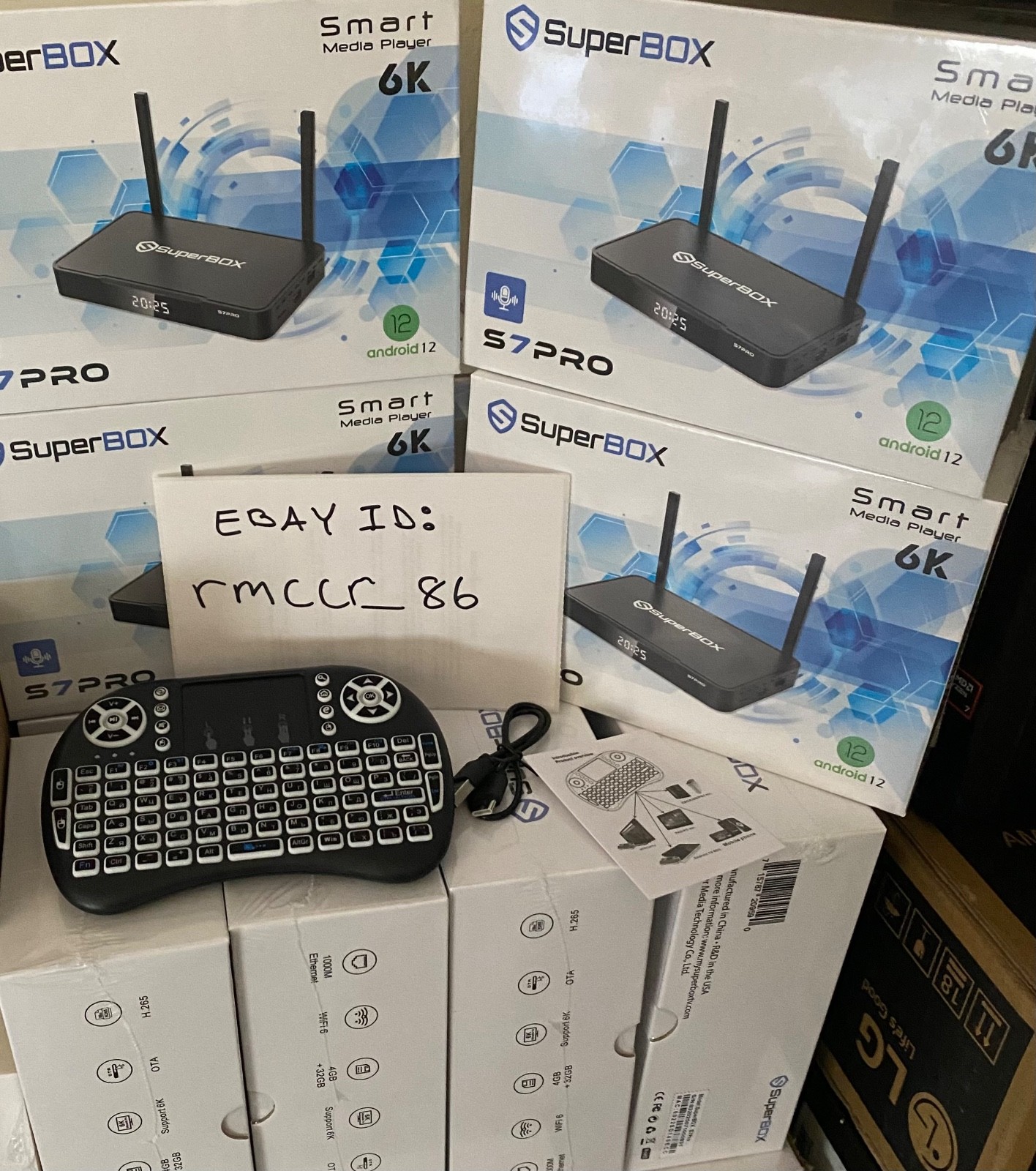 Newest 2026 SuperBOX S7 Pro 32GB Ram & QWERTY Keyboard - 24/7 Lifetime Support