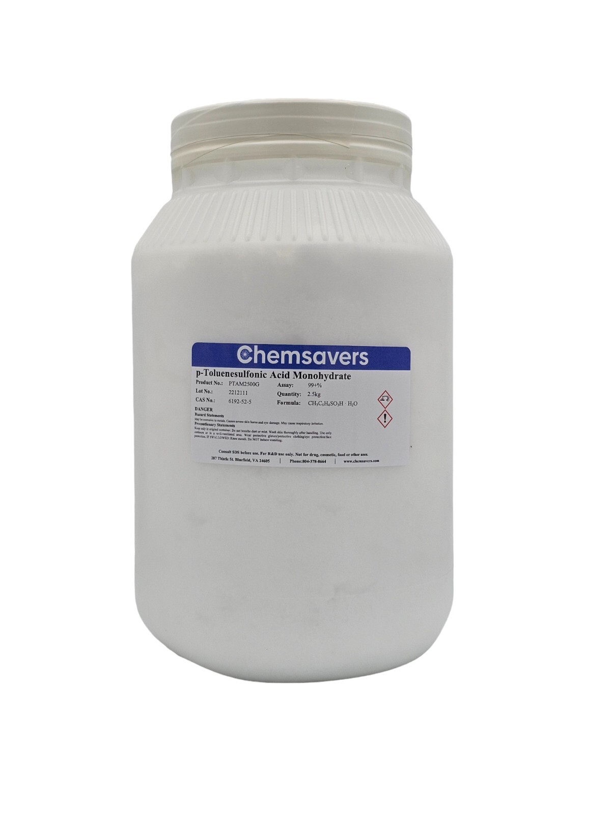 p-Toluenesulfonic Acid Monohydrate, 99+%, 2.5kg