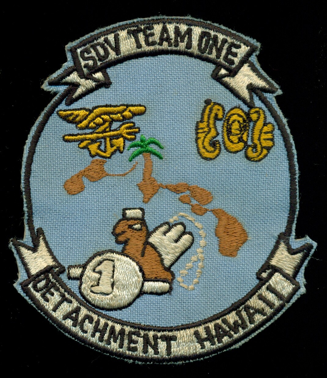 USN Seal Team One SDV Detachment Hawaii Patch CT1