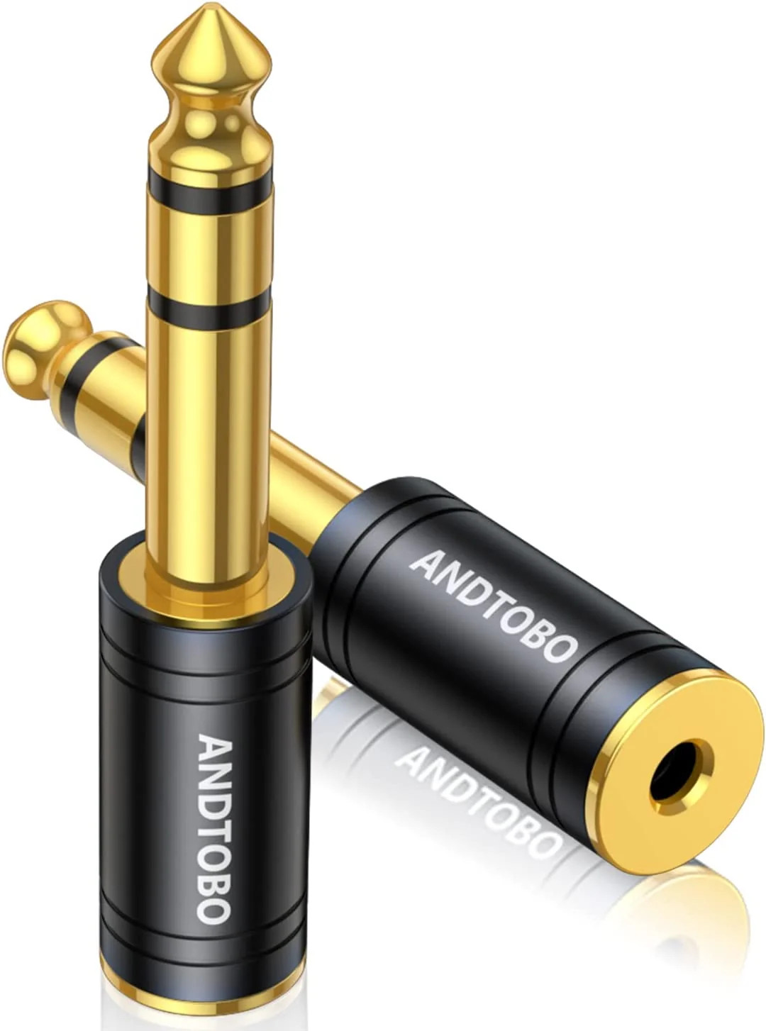 1/4 Inch Male to 3.5Mm Female Stereo Audio Jack Pure Copper Adapter for