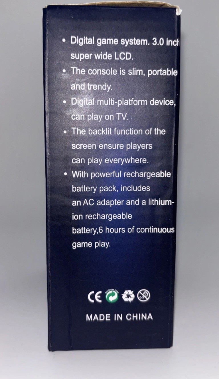 Game Box Plus- Hand Held Game System, Rechargeable Battery, BLUE 400 Games