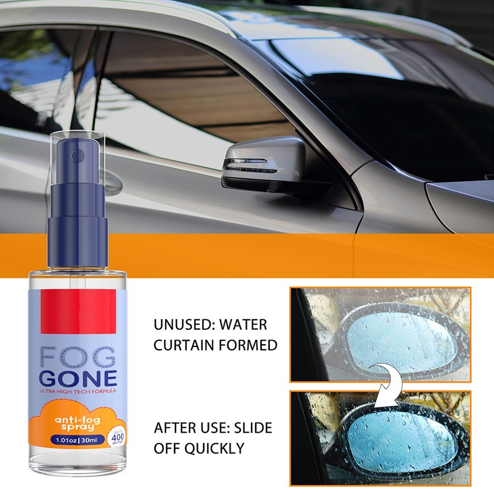 Clear Vision Anti Fog Spray for Enhanced Safety on Windshields and Mirrors