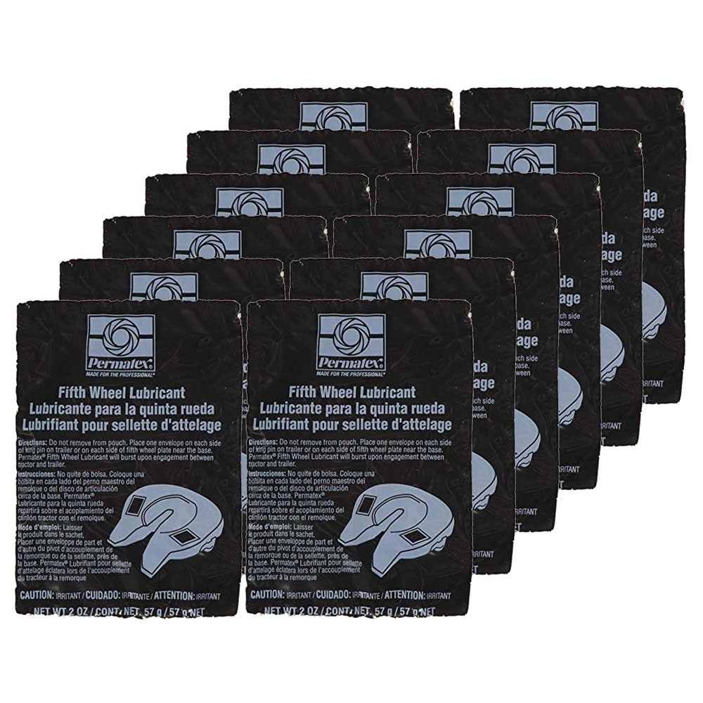 Permatex Trailer Hitch Ball Grease 01010 (12-PACK); Fifth Wheel Lubricant