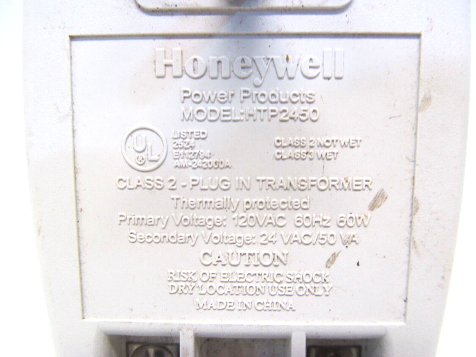 HONEYWELL HTP2450 Plug In CLASS 2 Transformer