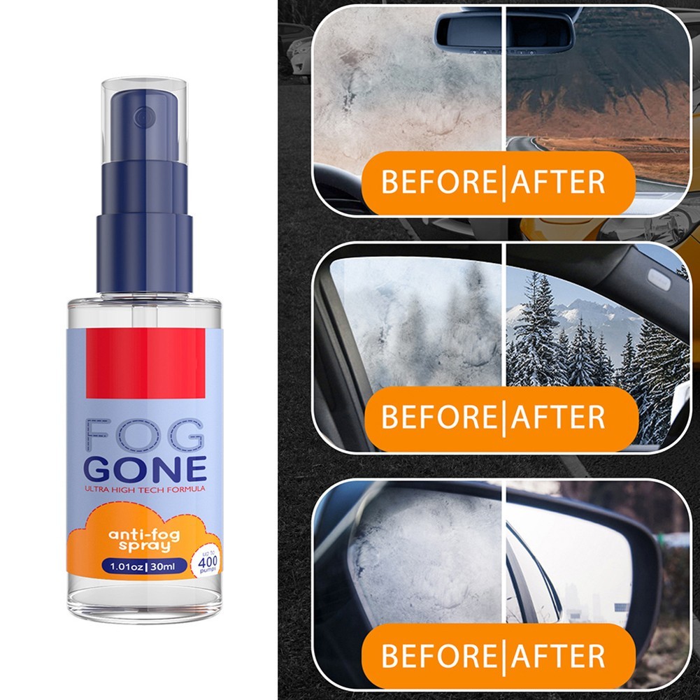 Clear Vision Anti Fog Spray for Enhanced Safety on Windshields and Mirrors