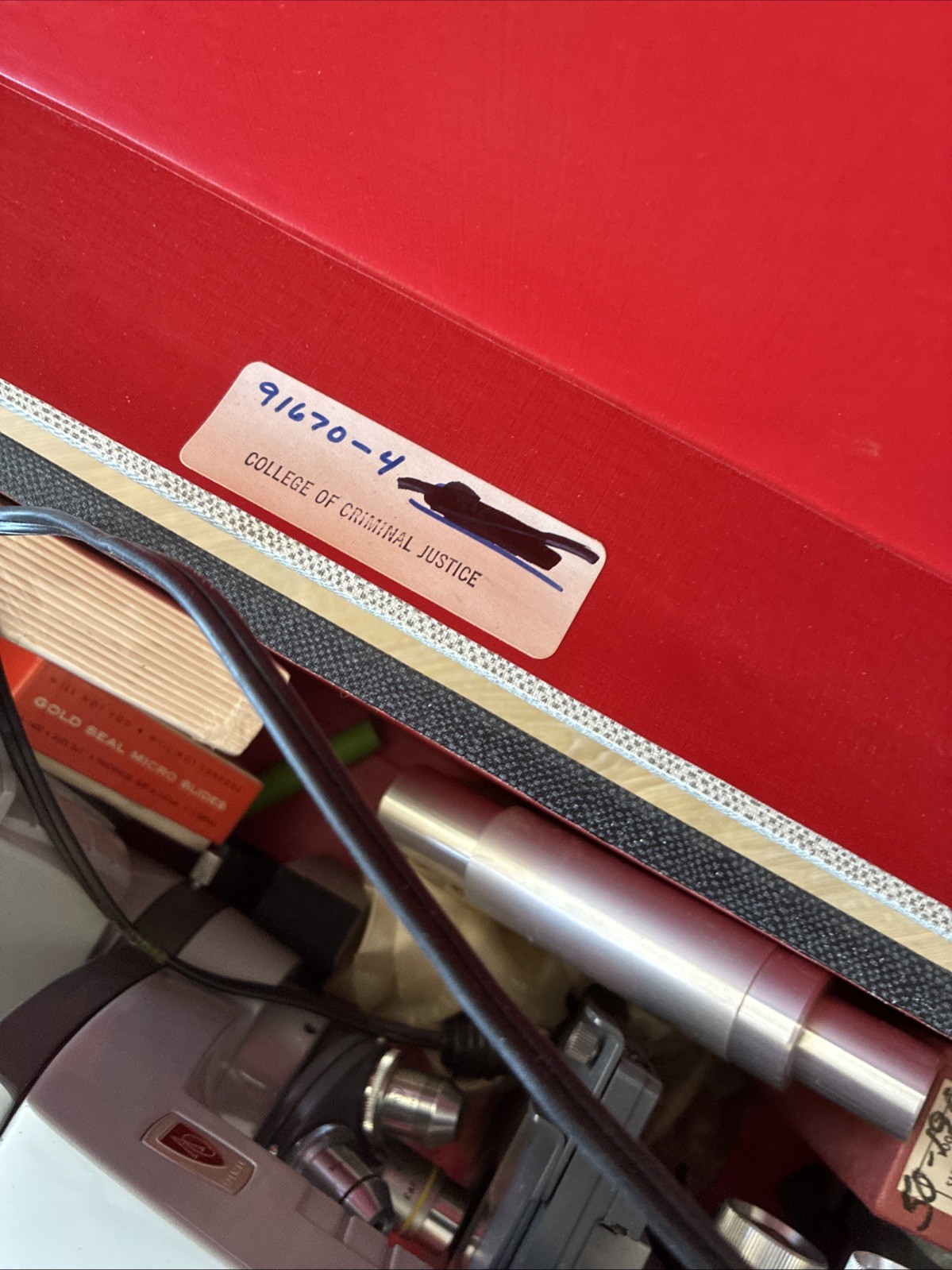 American Optical Spencer Microscope With Case From Estate