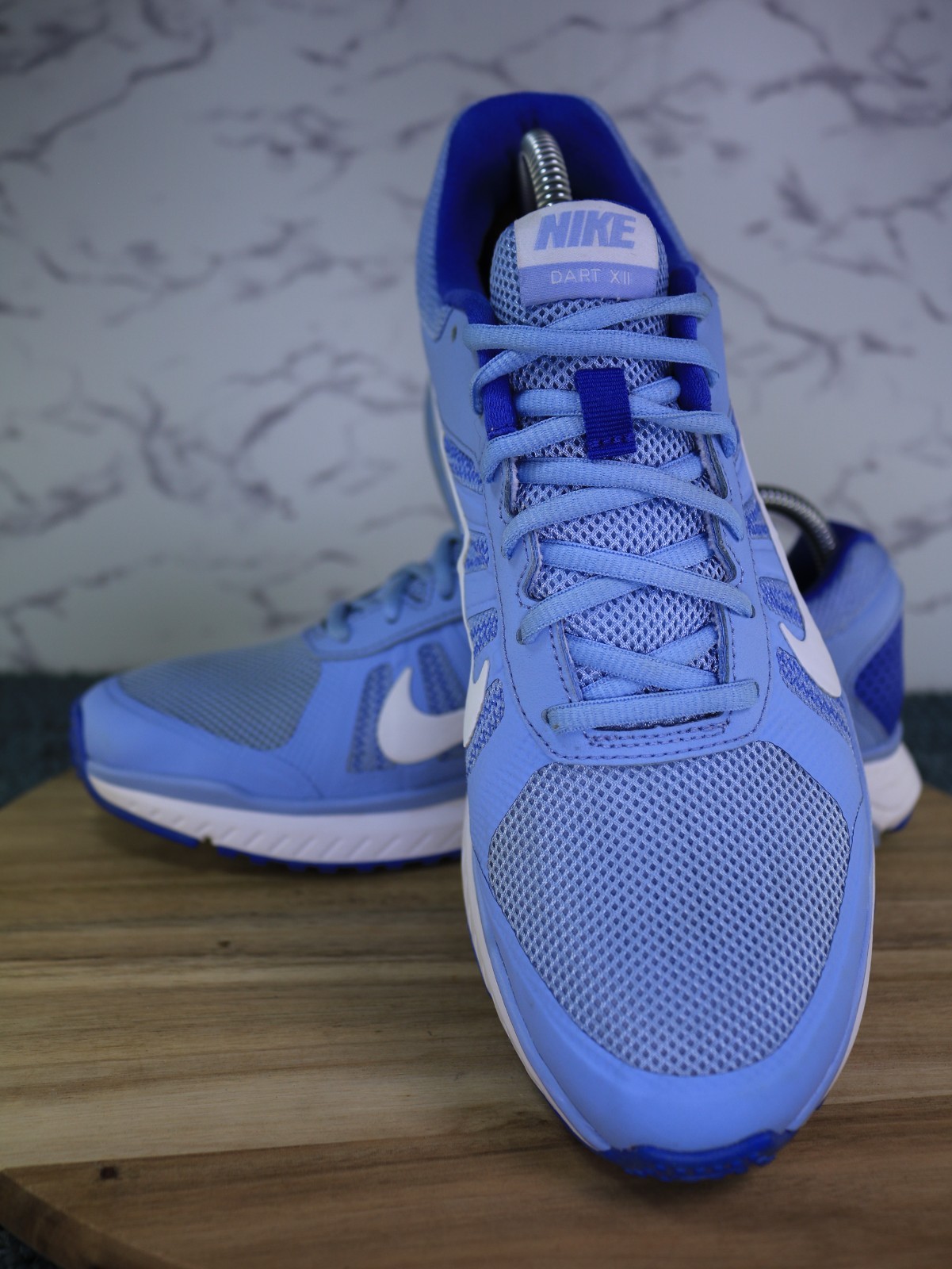 Nike Dart XII Shoes Blue White Running Sneakers Gym Sport 831535-403 Women Sz 11