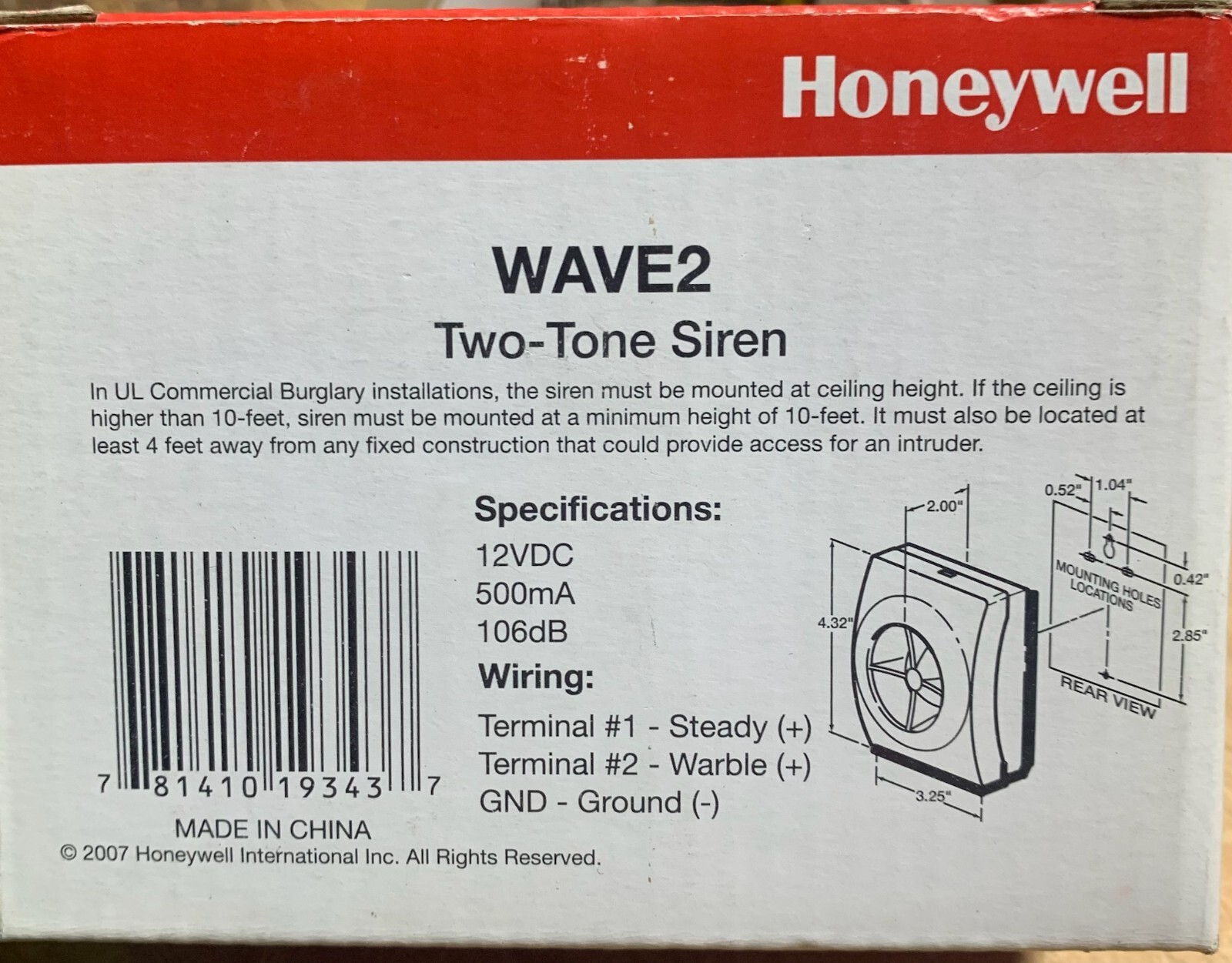 WAVE2 TWO-TONE SIREN