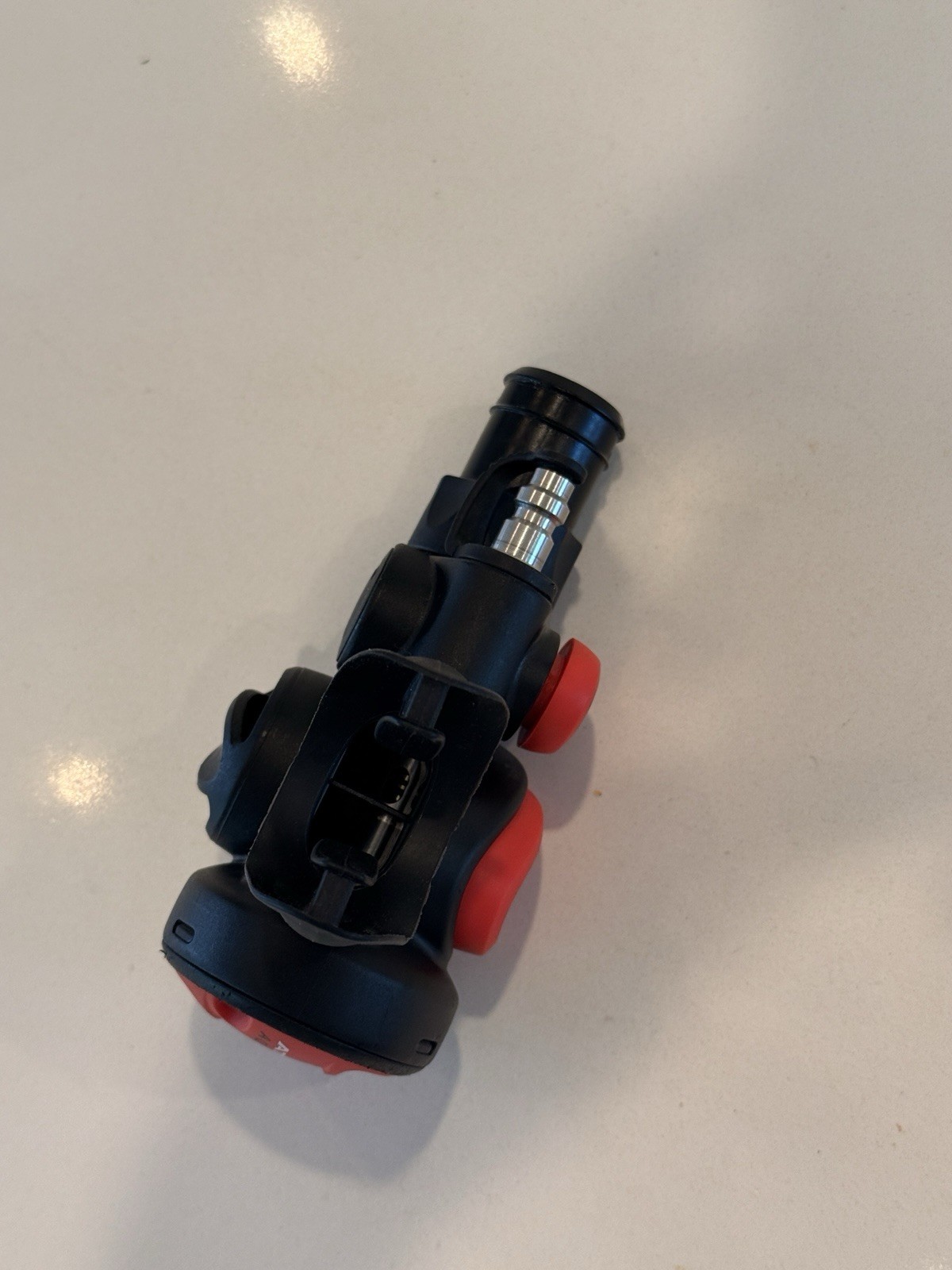 Atomic SS1 Octo Inflator Secondary Scuba Dive Regulator Backup - Red stainless