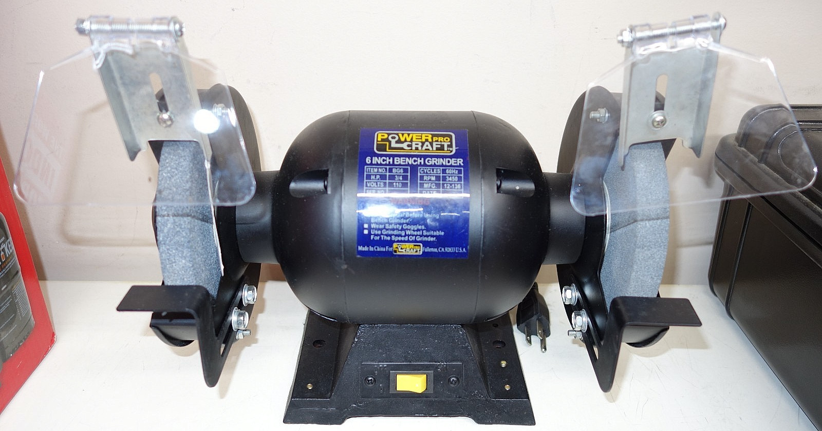 Power Pro Craft 6" bench grinder