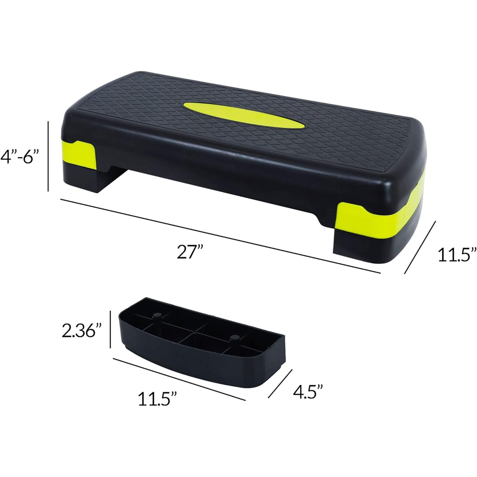 Adjustable Workout Aerobic Stepper Step Platform Trainer, 27-Inch, Multiple C...