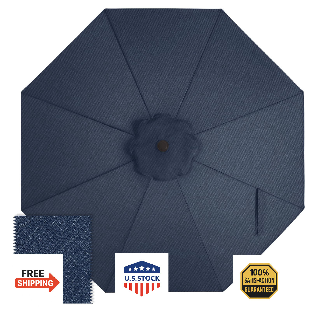 ABCCANOPY OLEFIN® 5-Year Non Fading 9FT Patio Umbrella Replacement Canopy Only (
