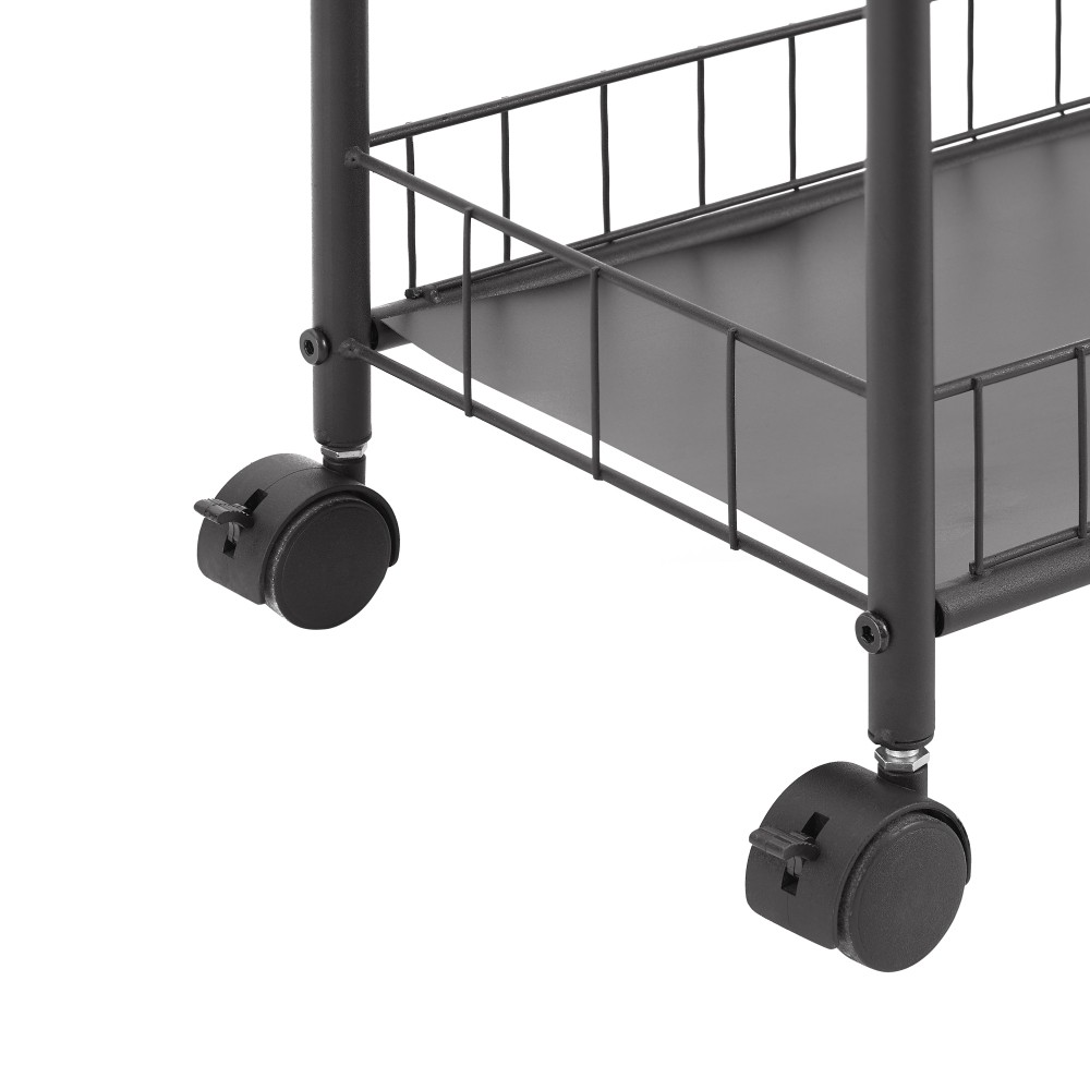 6-Tier Slim Rolling Cart, Slide Out Storage with 6 Baskets & Wheels for Kitchen