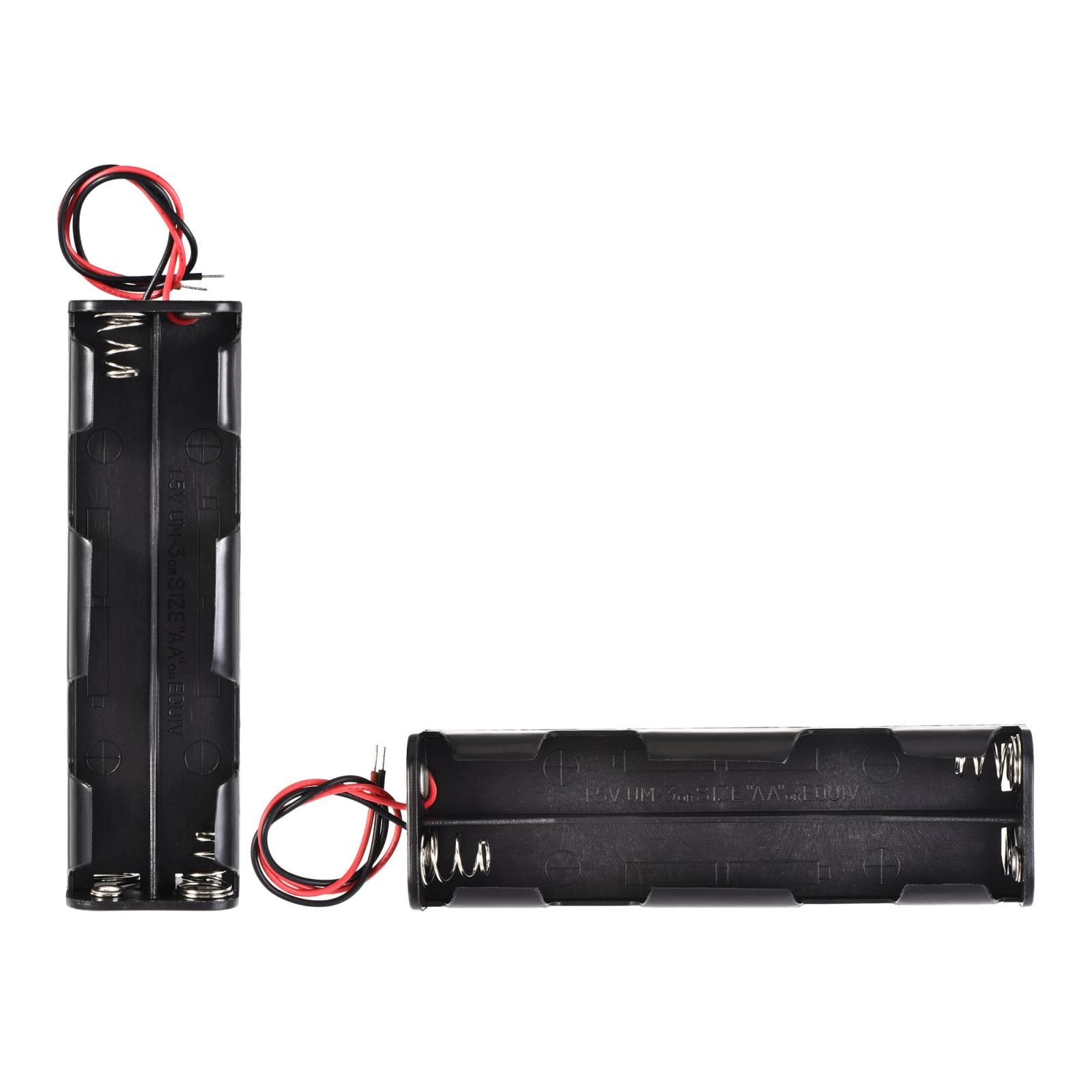 Battery Case Storage Box 8 Slots x 1.5V 2-Wire Lead for 8 x AA Battery