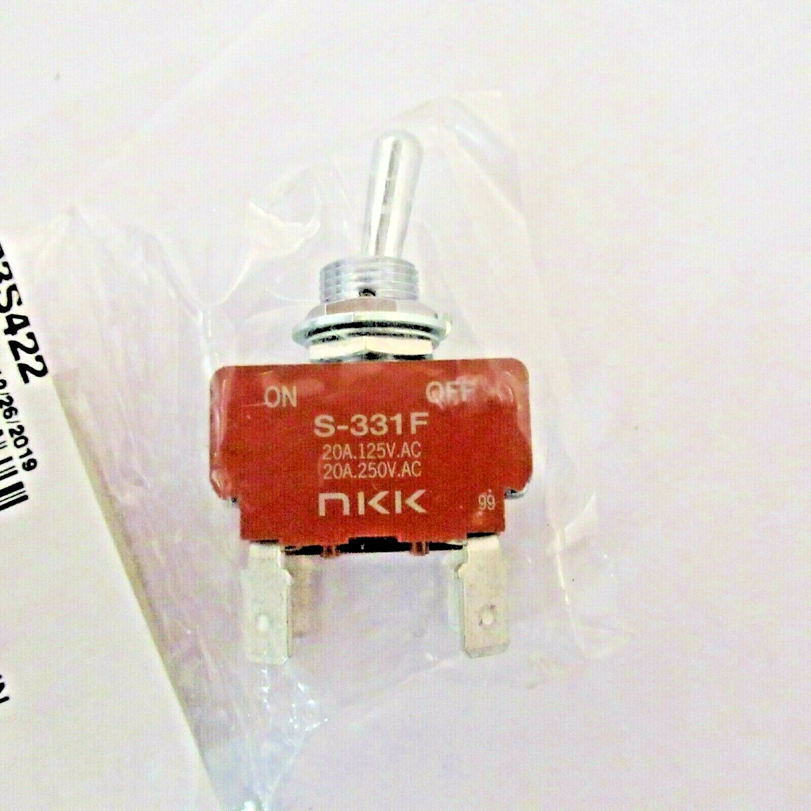 Switch,Toggle On Off Nkk 20Amp S-331F Hussmann 03S422