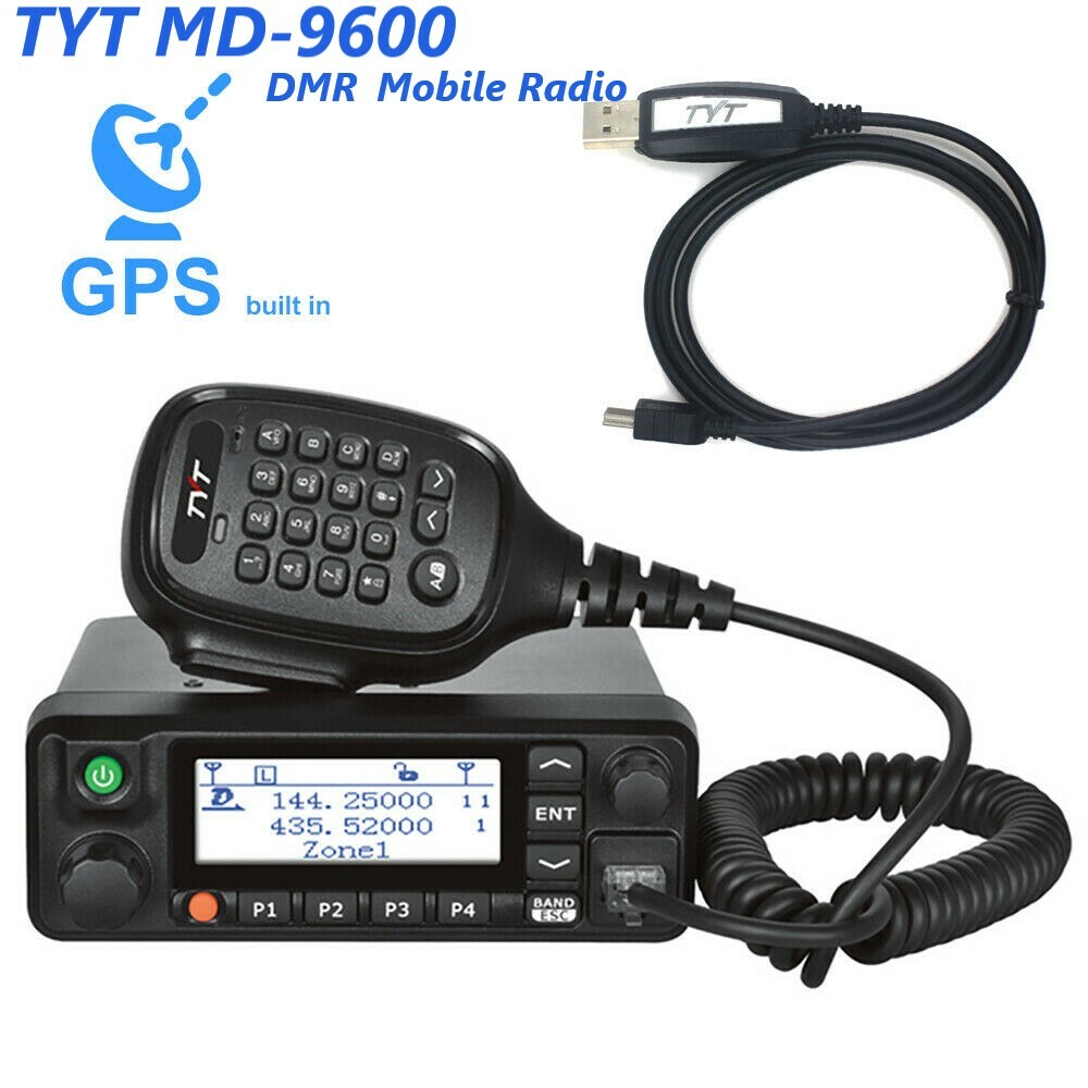 TYT MD-9600 Digital Mobile Radio Dual Band 50/45/25W GPS 1000Ch DMR Mobile Radio