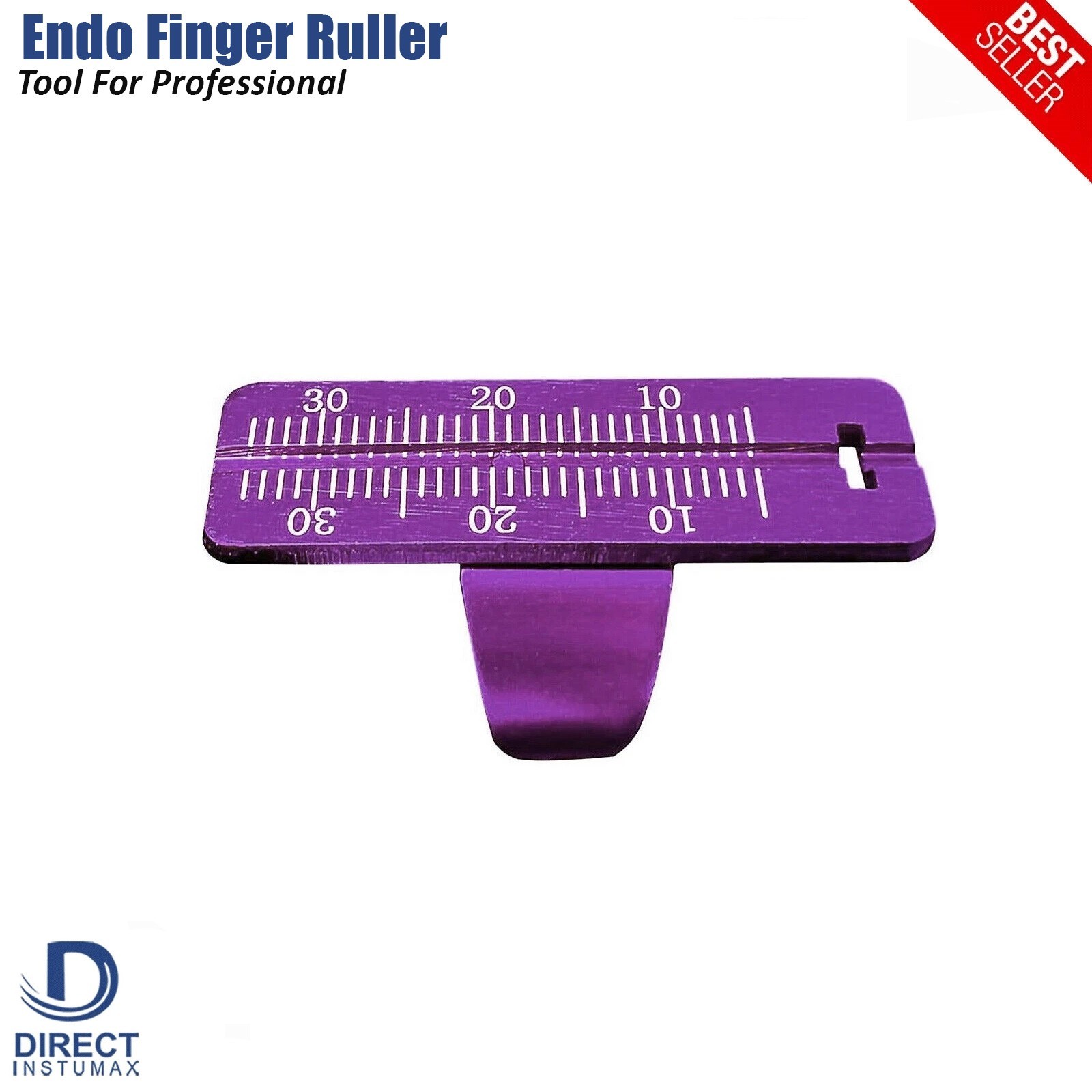 Endodontic Finger Ruler Span Measuring Root Canal Scaler Gauge Endo Ring Purple