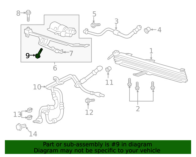 Genuine Ford Pump Bolt W500215-S300