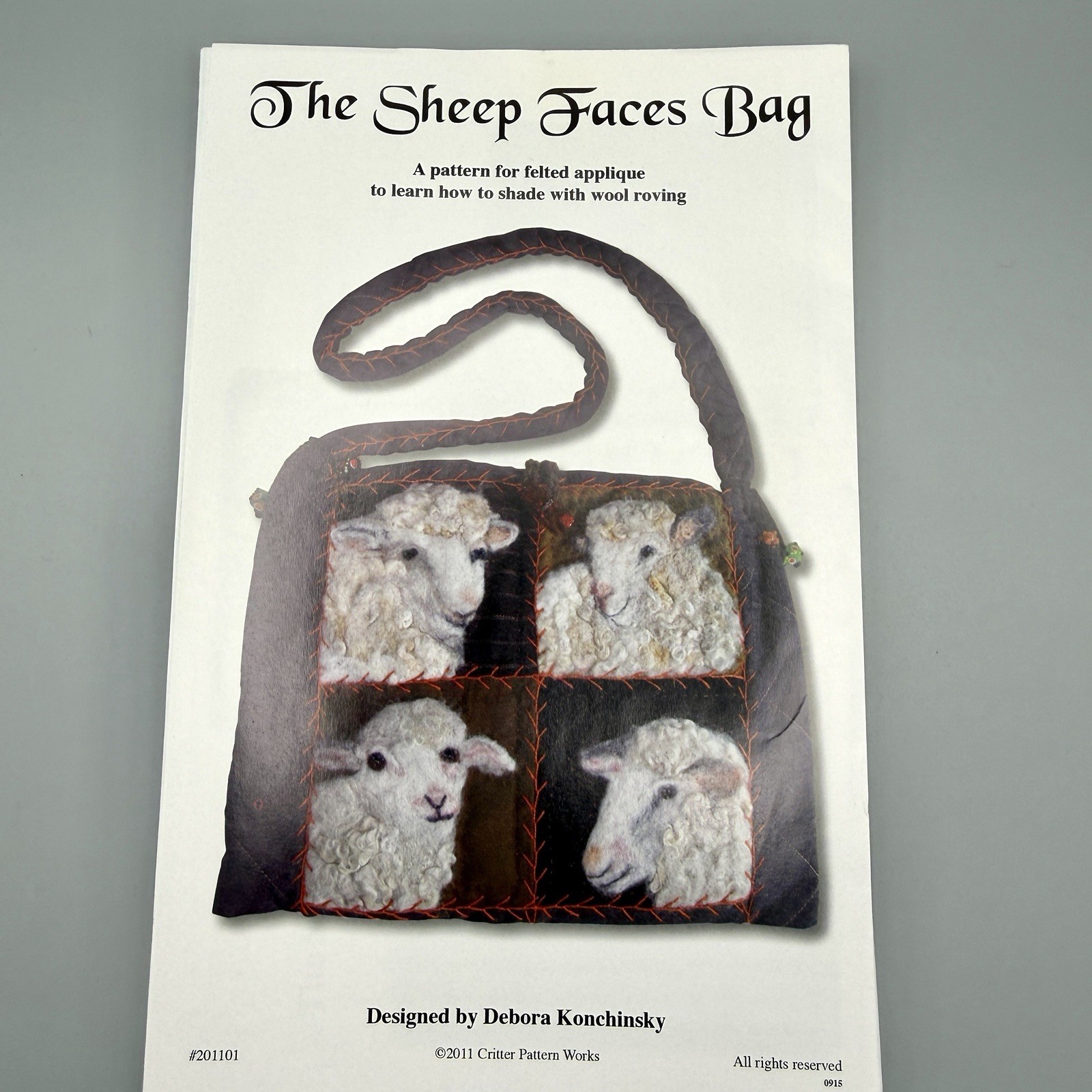 Sheep Faces Machine Applique Designs by Debora Konchinsky Critter Pattern Works