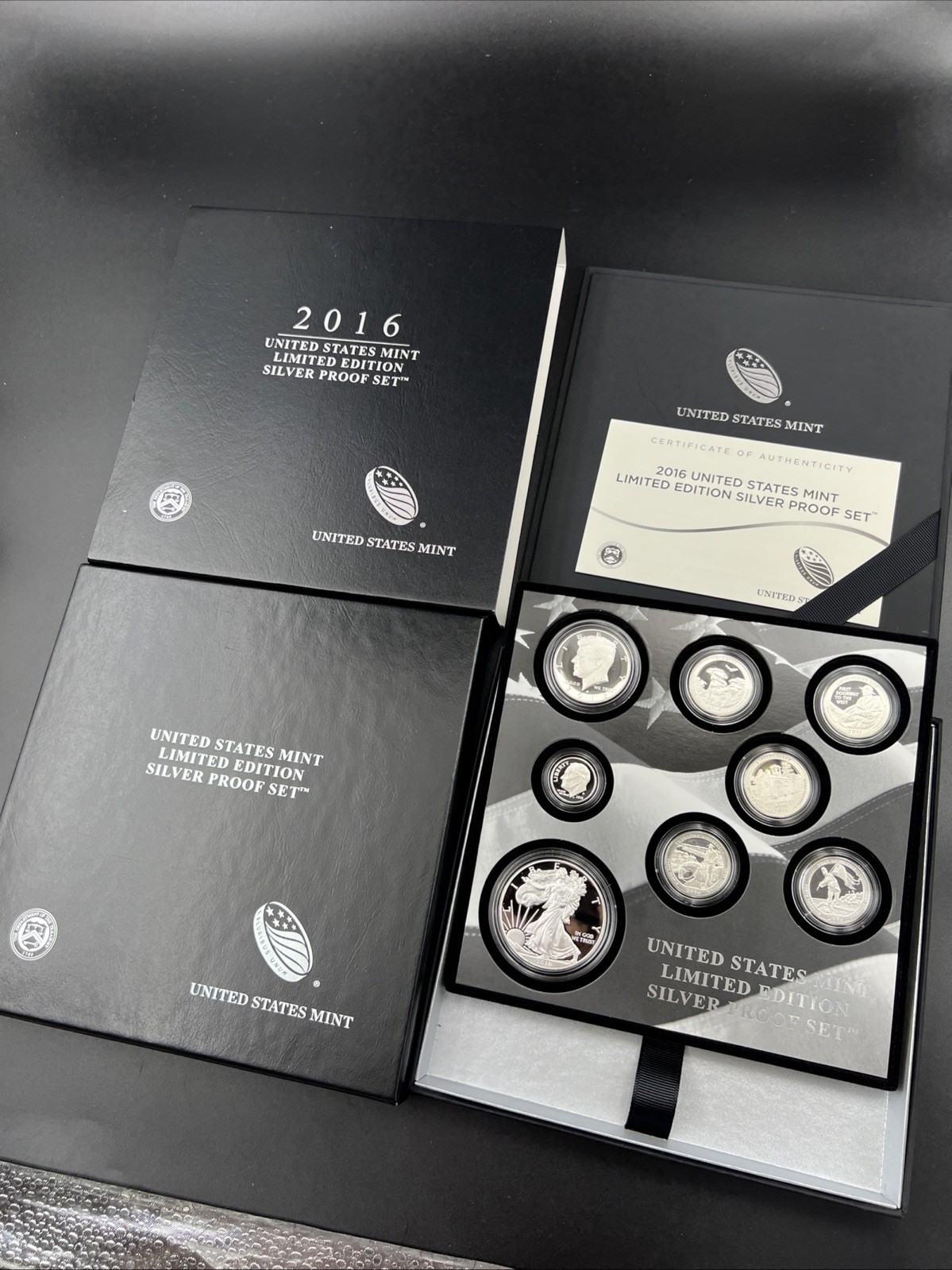 2016 Limited Edition US Silver Proof Set Complete w/ Box COA SK#b