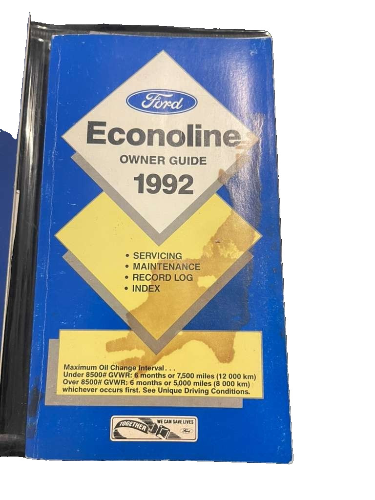 OEM Original 1992 Ford Econoline Owners Operators Manual Set E-150 E-250 E-350