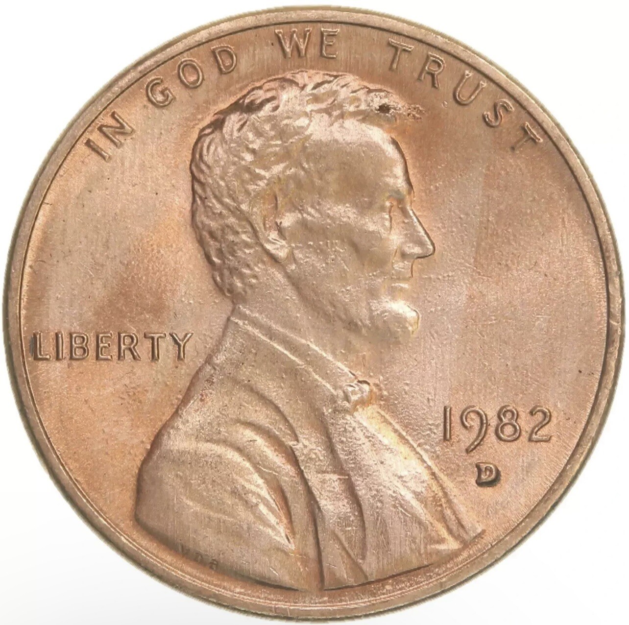 1982 D Small Date Zinc Lincoln Memorial Cent BU (HAND SELECTED FROM OBW)