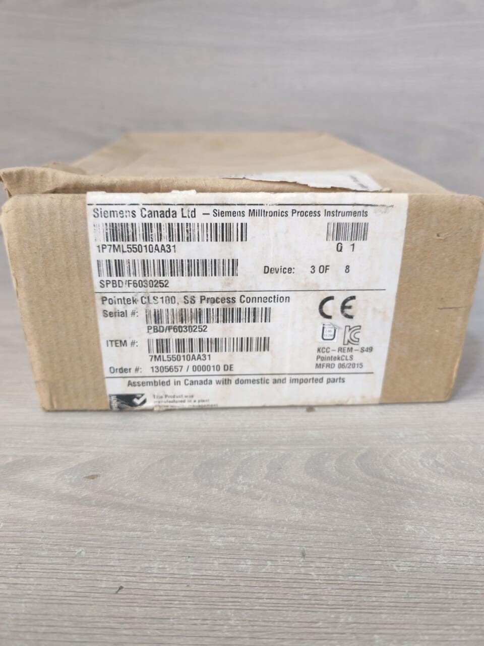 SIEMENS POINTEK CLS100 LEVEL SENSOR 7ML55010AA31