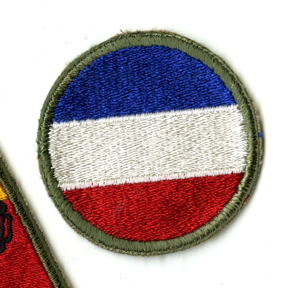 Army Ground Forces White Back Patch WWII Original